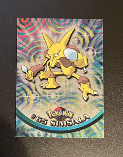 1999 Topps Pokemon Blue Logo TV Animation Edition Foil Simsala #65 - Image 1