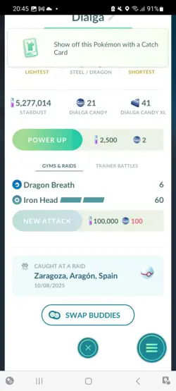 Pokemon Go Legendary Dialga ( XXS) ( Normal ) - Image 2