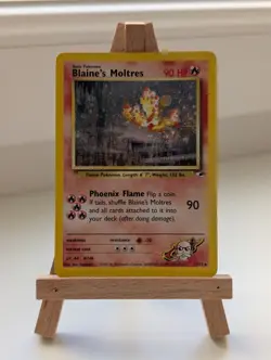 Blaine's Moltres (2000) - Pokemon Gym Challenge Unlimited Holo Rare Card - Image 1