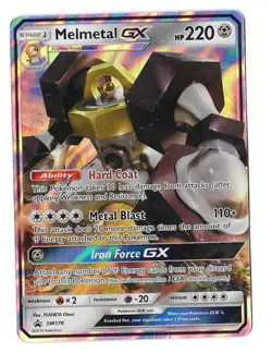 Pokemon TCG Melmetal GX Black Star Promo Card SM178 - Image 1