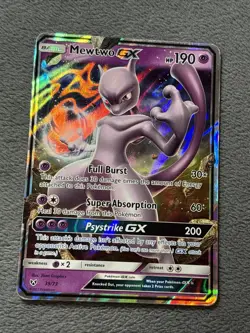 Mewtwo GX 39/74 Pokemon Card Shining Legends - Image 3