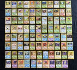 Pokemon Base Card Lot Fossil Jungle Unlimited 1999 Mix Set (170) Card Collection - Image 4