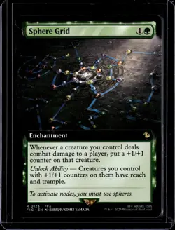 Sphere Grid (Extended Art) - 123 - FIC - NM - MTG Magic the Gathering - Image 1