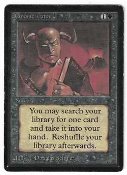 ►Magic-Style◄ MTG - Demonic Tutor - BETA - Good/Played - Image 1