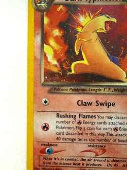 Pokemon TCG Dark Typhlosion 010/105 Unlimited Holo Rare Neo Destiny SWIRL DMG - Image 3