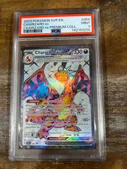 POKEMON 2023 CHARIZARD EX Premium Collection #056 PSA 9 Mint SVP EN - Image 1