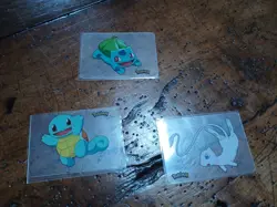 Mew Squirtle Bulbasaur Pokemon Lamincards Edibas - ESP - EXC - Image 1