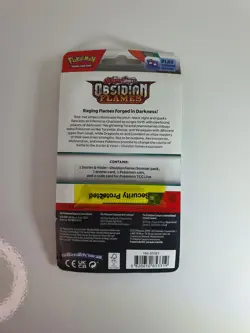Pokemon Obsidian Flames Premium Blister - Sealed - Pawmi Promo & Coin - Image 4