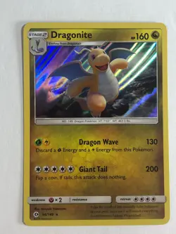 Pokemon TCG SM Base set Holographic Dragonite 96/149 Near Mint - Image 1