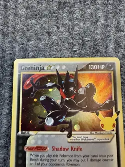 Pokemon Greninja Gold Star Promo Holo SWSH144 Celebrations Sealed SWIRL NM - Image 4