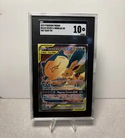 EEVEE SNORLAX SM169 2019 Pokemon PROMO SGC 10 - Image 1