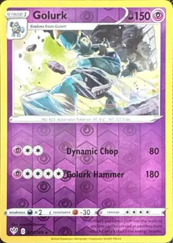 Golurk 077/189 Rare Darkness Ablaze Pokemon Reverse Holo Near Mint - Image 1