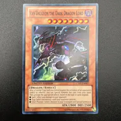 YuGiOh Van'Dalgyon the Dark Dragon Lord CT07-EN007 Super Rare Limited Edition NM - Image 1