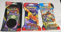 3 Sleeved Boosters [PFL][DRI][MEG] - Pokemon Sealed Bundle Lot - Image 1