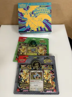 Pokemon Ascended Heroes ETB/Collection Erika & Larry Factory Sealed!!! - Image 1