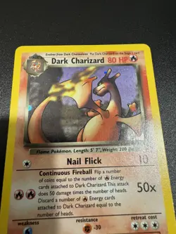 Pokemon TCG Team Rocket Dark Charizard Unlimited Holo Rare 4/82 - Image 3