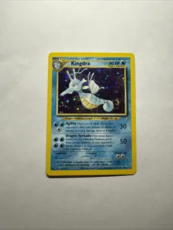 Pokemon Neo Genesis Unlimited Kingdra LP With Swirl - Image 1
