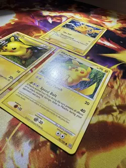 Lot of 3 Pokemon Pikachu vintage 60/106 EX Emerald, 70/100 Stormfront 2/30 T.kit - Image 4
