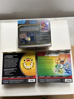 Pokemon TCG Phantasmal Flames ETB + Pokmn Day + First Partner Factory Sealed. - Image 2