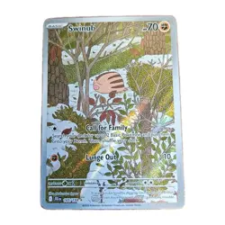 Swinub Illustration Rare SV09 Journey Together 165/159 NM Pokemon - Image 1