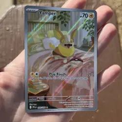 Pokemon TCG Yamper Illustration Rare Holo 099/094 Phantasmal Flames English NM - Image 3