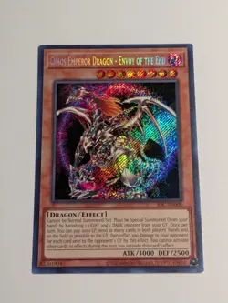 Yugioh Chaos Emperor Dragon - Envoy of the End IOC-EN000 Secret Rare 25th NM - Image 1