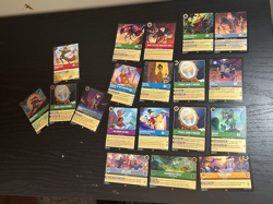about 60 Lorcana Cards, Rares, Super Rare And Legendary Cards Included! - Image 1