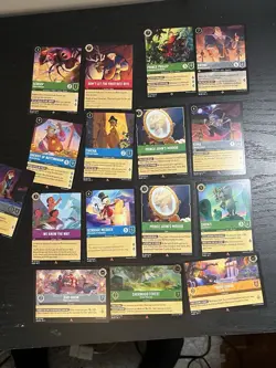 about 60 Lorcana Cards, Rares, Super Rare And Legendary Cards Included! - Image 3