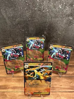 Mega Charizard X Ex 029 + Mega Charizard Y Ex 030 | 4 Card Black Star Promo NM+! - Image 1