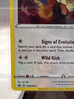 Black Star Promo Eevee SWSH042 Promo SWSH: Sword & Shield Promo Cards - Image 5