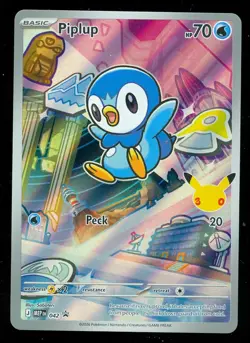 Pokemon PIPLUP MEP 042 Ascended Heroes - 1st Partner FULL ART PROMO - Card C - Image 1