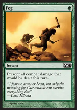 Fog -Foil Medium Play MTG Magic 2011 Core Set - Image 1