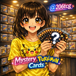Pokemon Mystery Box | 10 Random Pokemon Cards LOT (1 Ex or better) | Auction #6 - Image 1