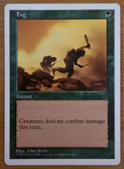 X 1 Fog NM-M Fifth Edition MTG Magic The Gathering - Image 2