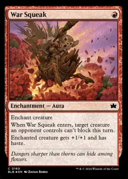MTG War Squeak Bloomburrow Common Enchantment Aura *Foil* NM - Image 2