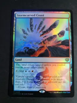 Stormcarved Coast (Foil) Rare MTG Secrets of Strixhaven - Image 1