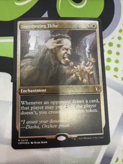 Smothering Tithe Foil Etched MTG Commander Masters Near Mint Condition - Image 2