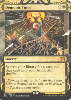 MTG Demonic Tutor (27) Non-Foil M Strixhaven: Mystical Archives NM - Image 1