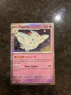 2023 Pokemon Scarlet & Violet - Obsidian Flames Holo Togekiss Rare #85 - Image 1