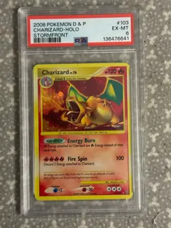 Pokemon Charizard Stormfront Holo Secret Rare #103 PSA 6 - Image 1