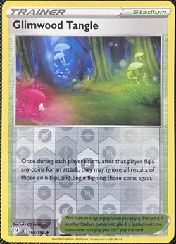 Glimwood Tangle 162/189 Swsh03: Darkness Ablaze Reverse Holo - Pokemon Card - Image 1