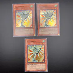 YuGiOh 3x Playset Featherizer SDWS-EN003 Super Rare 1st Edition - Image 1