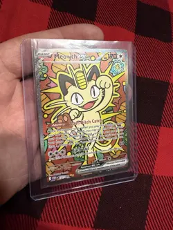 Meowth EX 121/088 Perfect Order Pokemon TCG Full Art Illustration Rare - Image 5