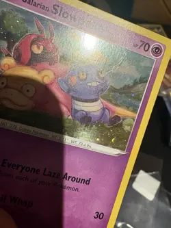 Pokemon Galarian Slowpoke SWSH126 HD Galaxy Swirl Black Star Promo Card -Lp - Image 3