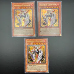 YuGiOh 3x Playset Phoenix Gearfried SDWS-EN001 Ultra Rare 1st Edition - Image 1