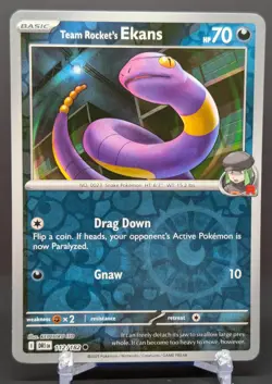 Pokemon Team Rocket's Ekans #112/182 English Destined Rivals Reverse Holo - Image 1