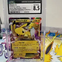 Pokemon 2015 Pikachu EX XY84 Full Art BSP Black Star Promos CGC 8.5 - Image 1
