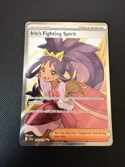 Pokemon TCG Journey Together Iris's Fighting Spirit 180/159 Full Art Ultra Rare - Image 1