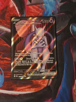 Pokemon TCG Team Rockets Mewtwo EX 213/182 Full Art Destined Rivals - Image 1