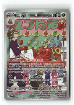 Dipplin 170/167 Illustration Rare Twilight Masquerade Pokemon Holo Near Mint - Image 1